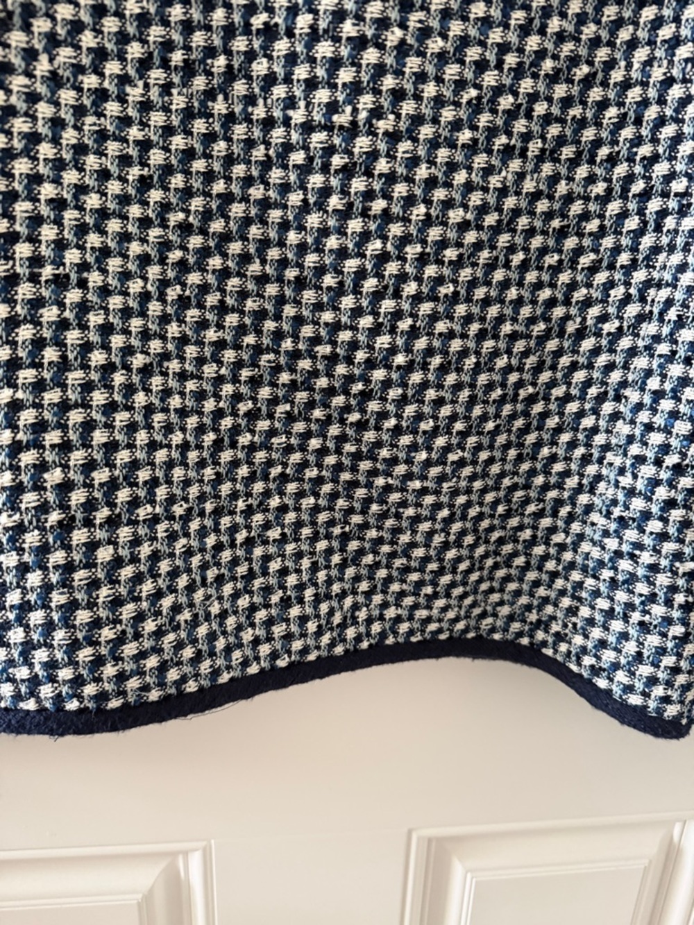 kate spade navy and white tweed blazer - Picture 9 of 14